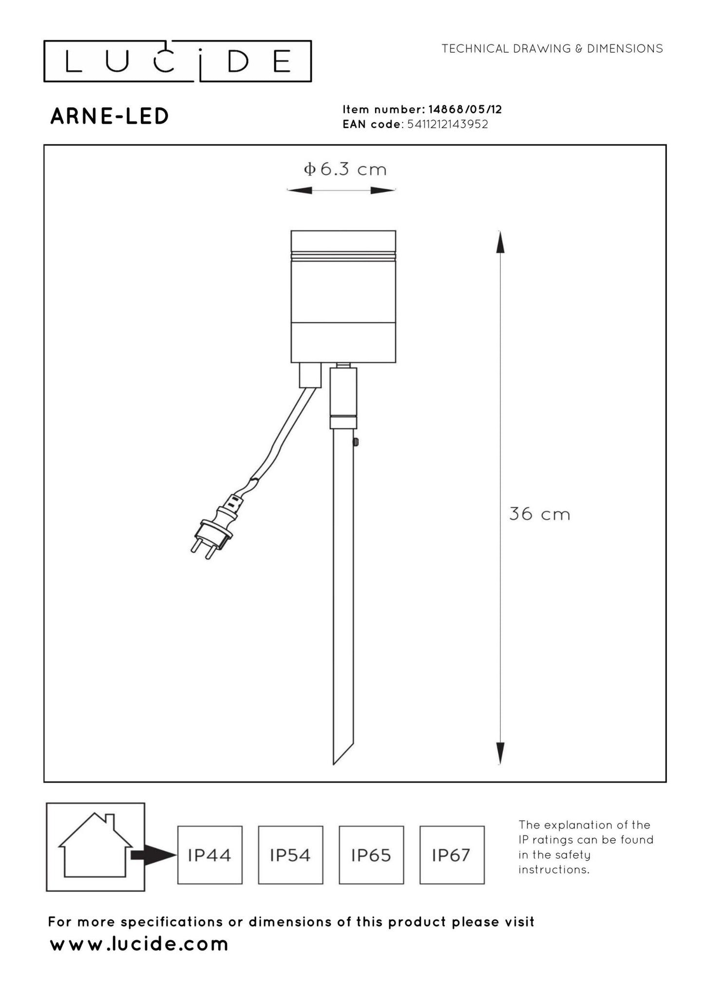 Prikspot buiten Arne nikkel incl. GU10