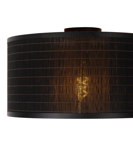 Plafondlamp Tagalog zwart-goud 40cm E27