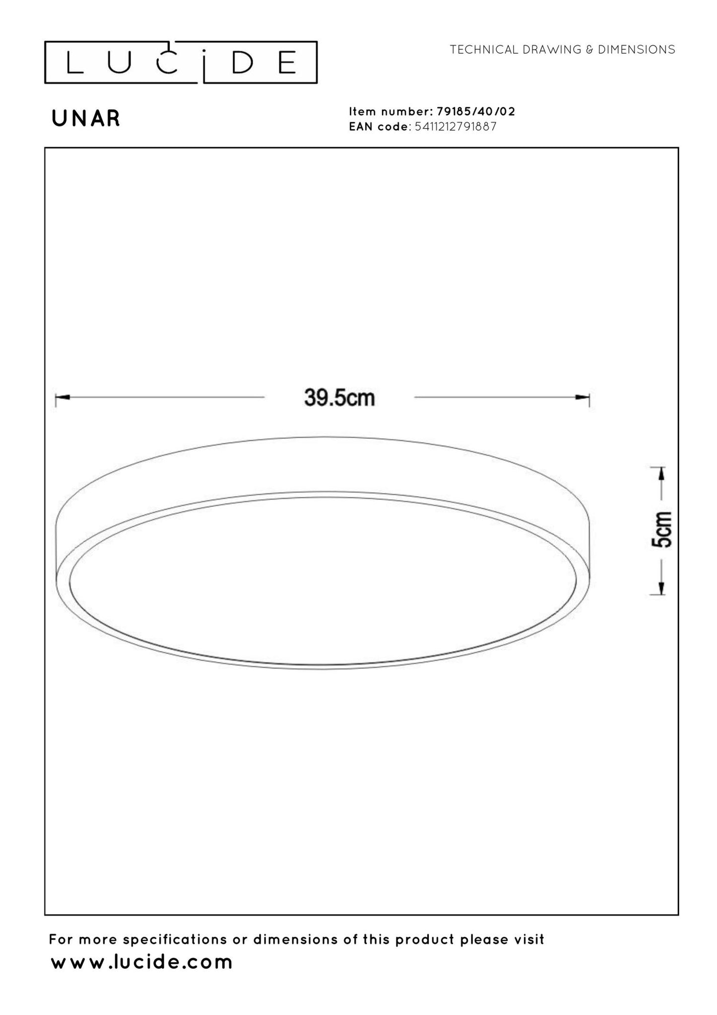 Plafondlamp Unar goud M incl. LED 3-standen
