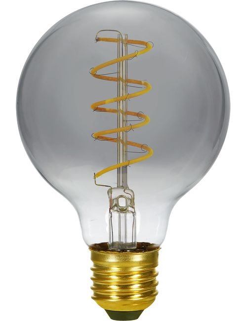 Highlight G80 smoke 6W E27 3-standen LED