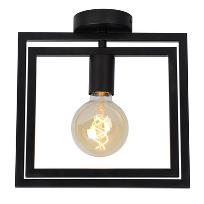 Plafondlamp Luuk vierkant E27