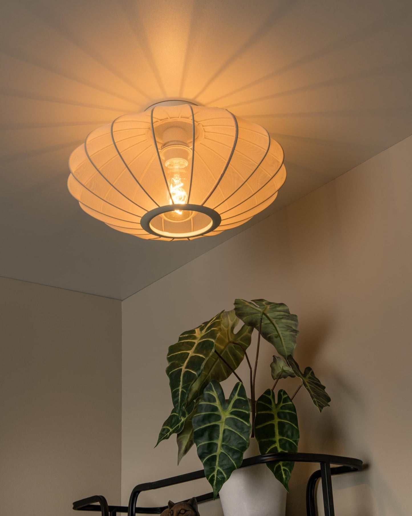 Plafondlamp Corina zand E27