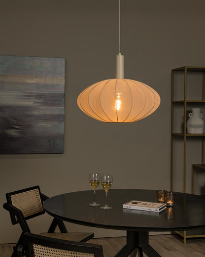 Hanglamp Corina beige E27