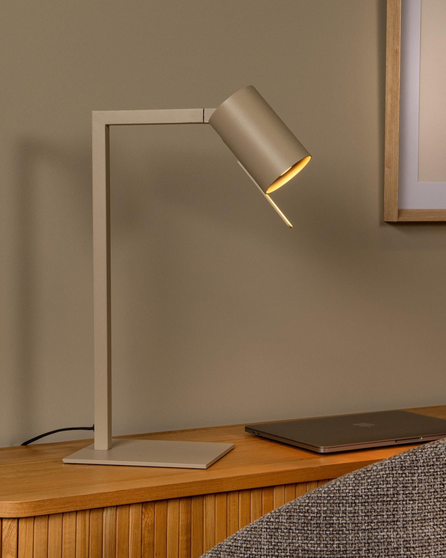 Bureaulamp Lesley zand GU10