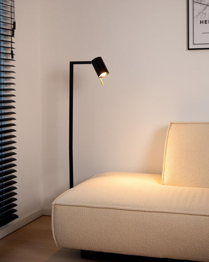 Leeslamp Lesley zwart-goud GU10