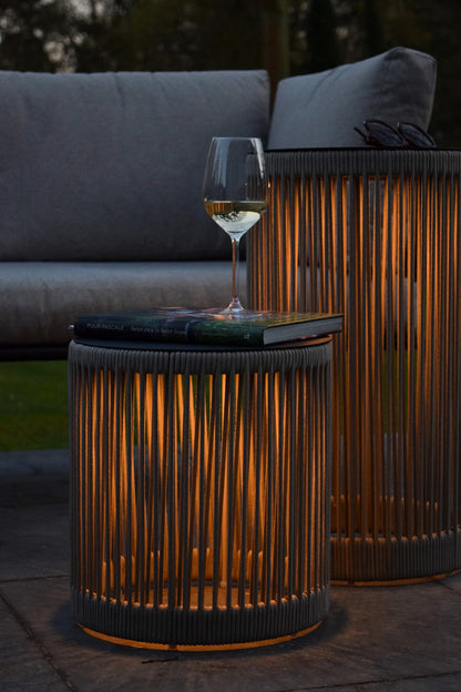 Bijzettafel Led taupe S