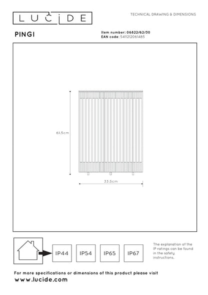 Bijzettafel Led zwart L
