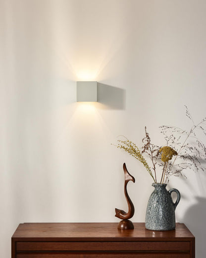 Wandlamp XIO wit vierkant incl. Led