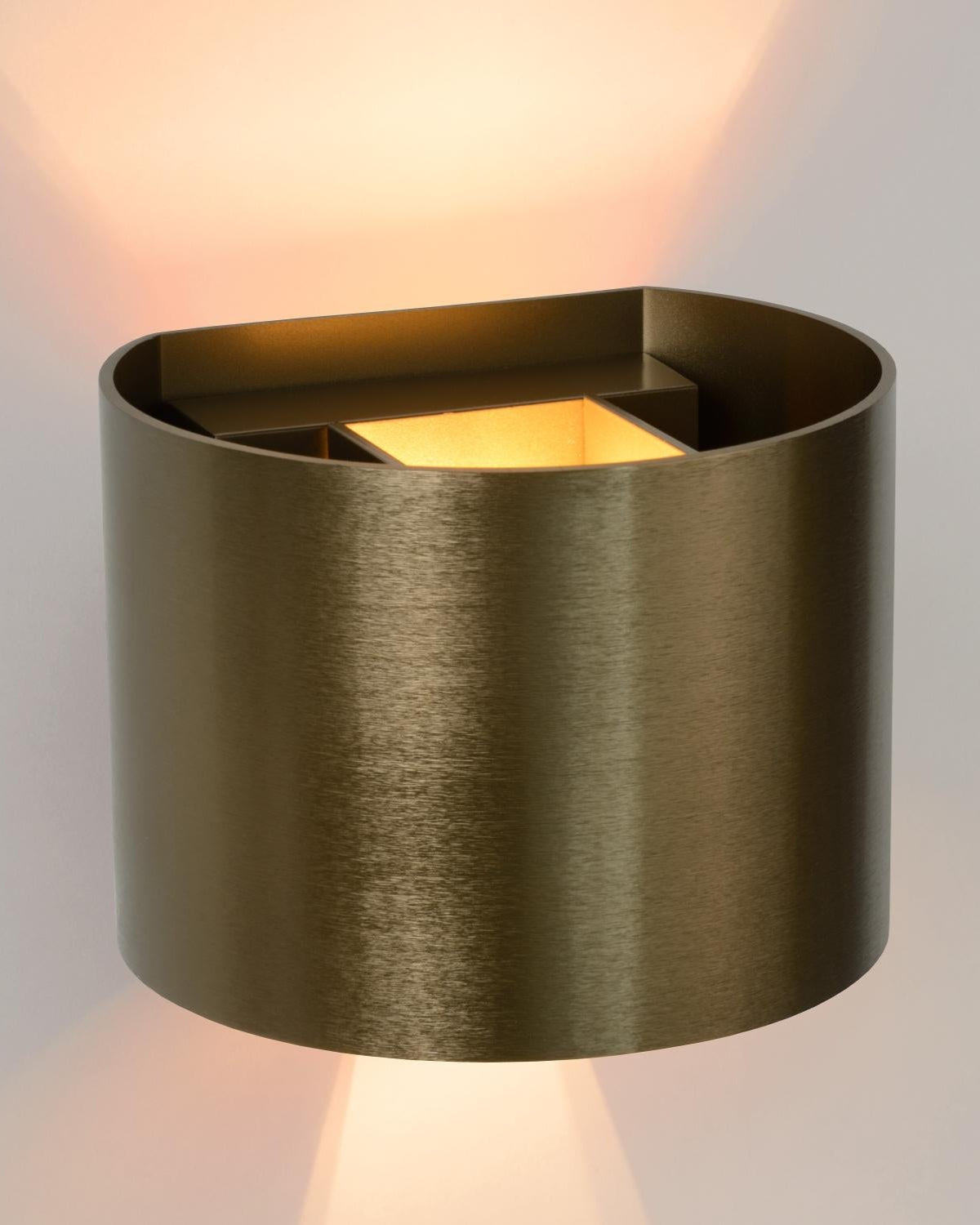 Wandlamp XIO brons rond Incl. Led