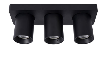Plafondspot Nigel zwart 3-lichts Incl. 3x GU10