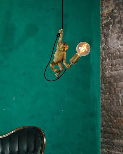 Hanglamp Chimp goud E27