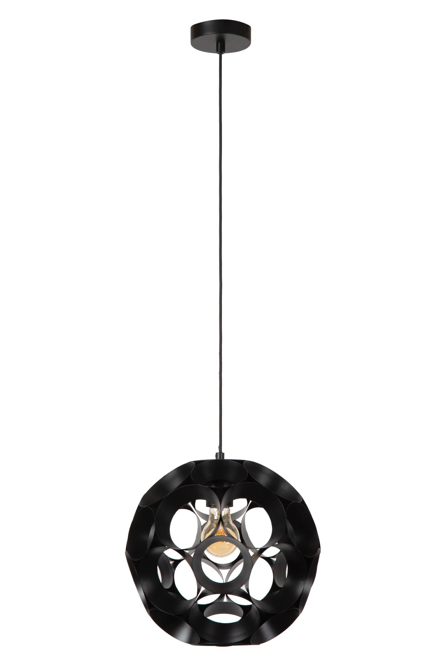Hanglamp HANNELORE 30cm zwart E27