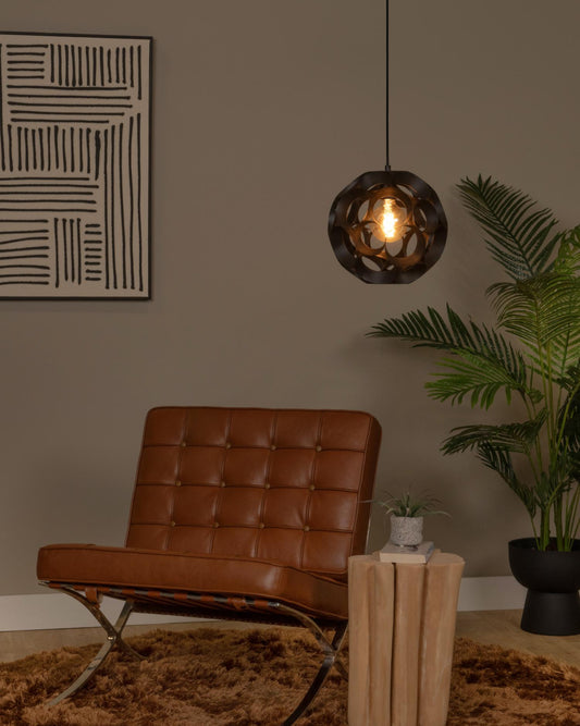 Hanglamp HANNELORE 30cm zwart E27