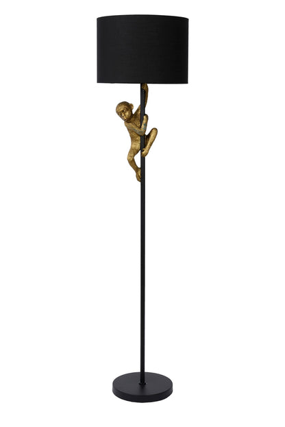 Vloerlamp Extravaganza chimp zwart-goud E27