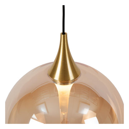 Hanglamp Gisela amber 1-lichts incl. LED