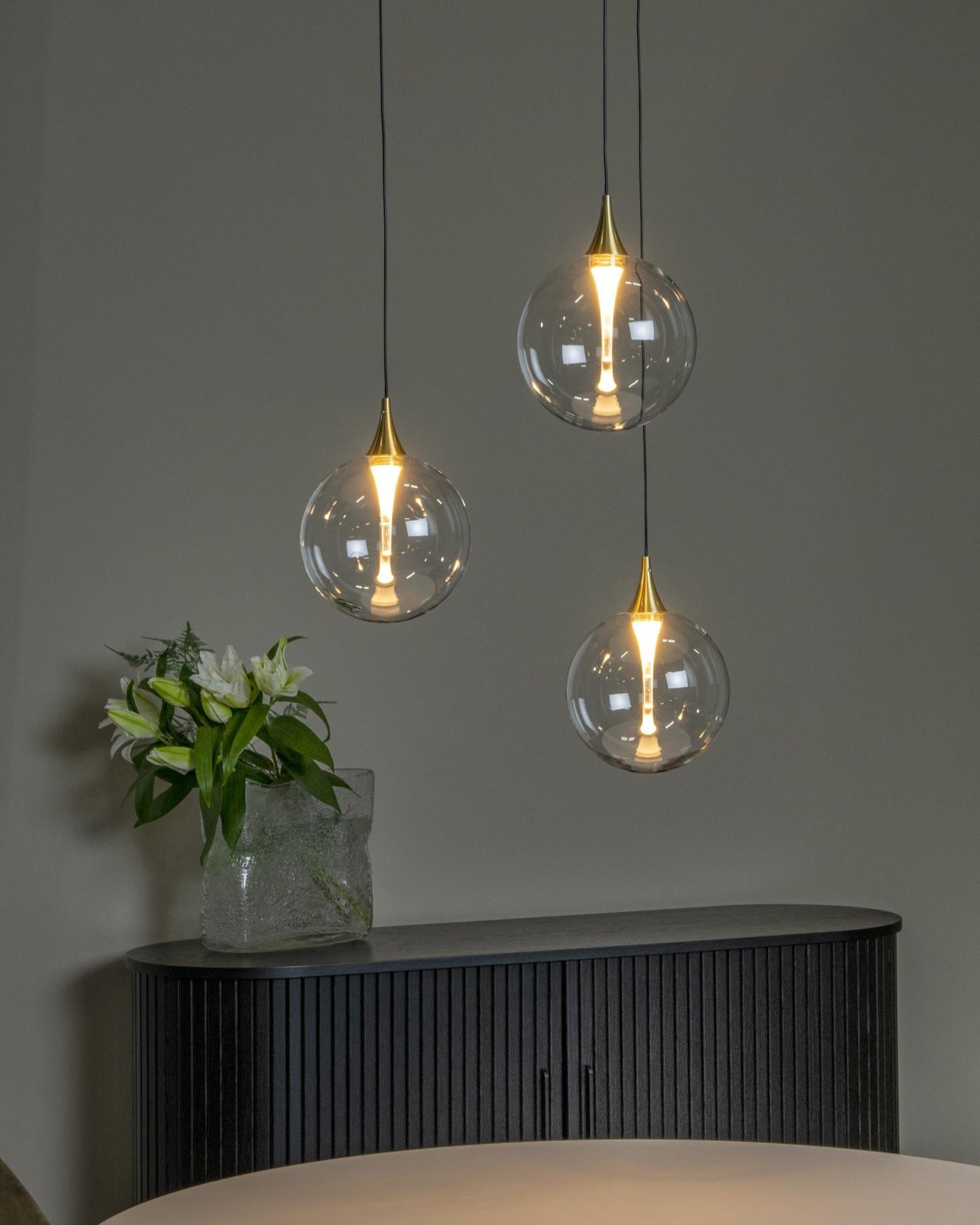 Hanglamp Gisela helder 3-lichts incl. LED