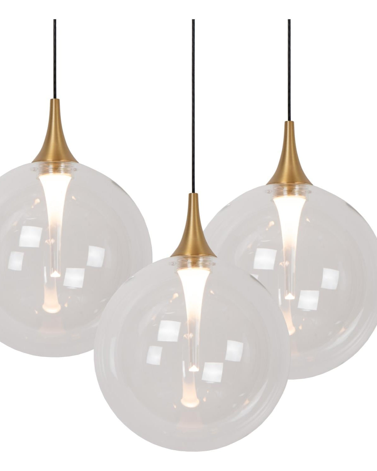 Hanglamp Gisela helder 5-lichts incl. LED