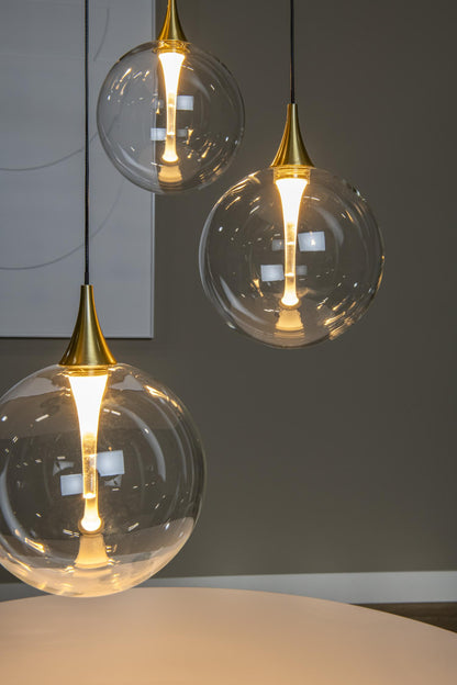 Hanglamp Gisela helder 5-lichts incl. LED