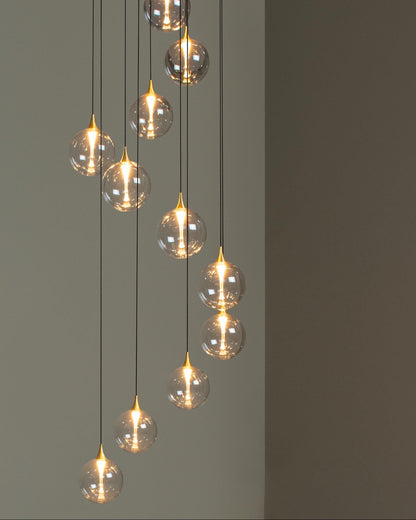 Hanglamp Gisela helder 12-lichts incl. LED