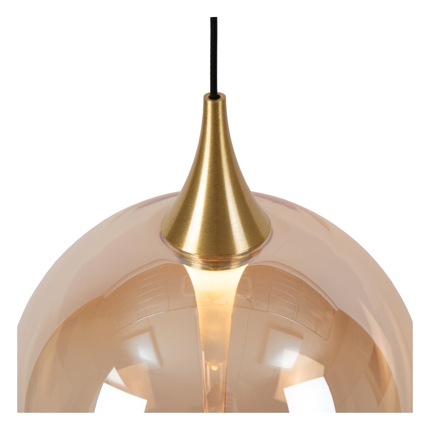 Hanglamp Gisela amber 12-lichts incl. LED