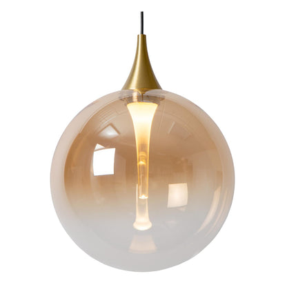 Hanglamp Gisela amber 12-lichts incl. LED