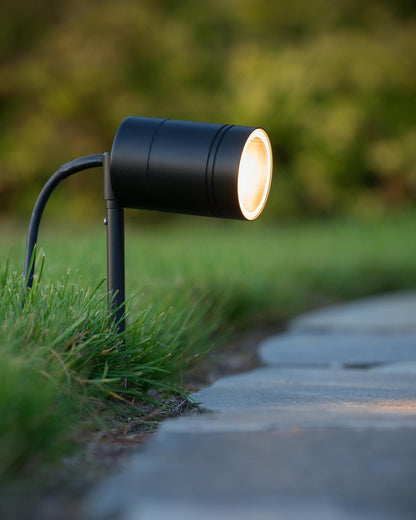 Prikspot buiten Arne zwart incl. GU10