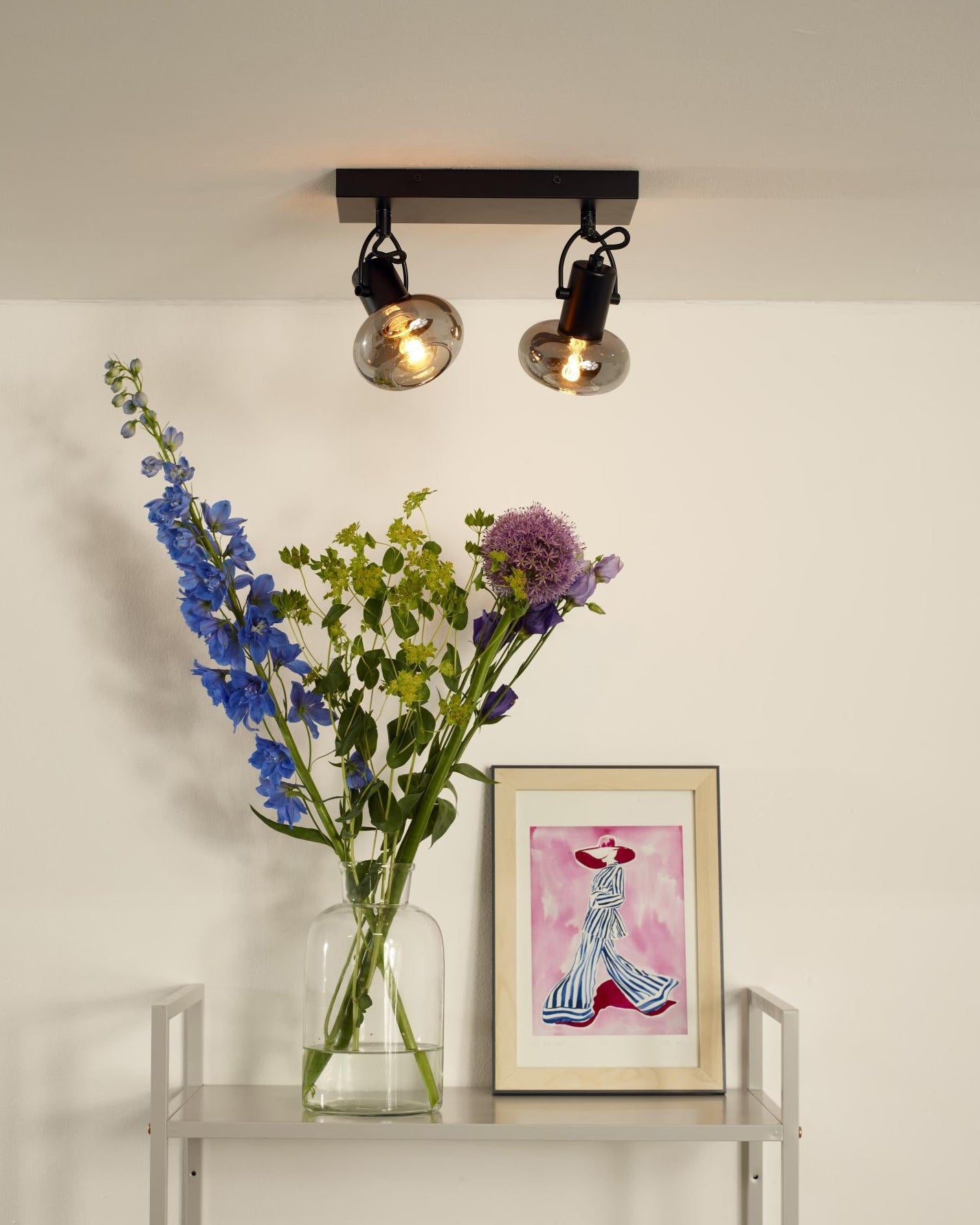 Plafondspot Madee smoke 2-lichts E14