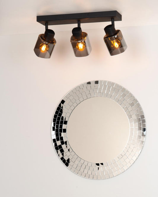 Plafondspot Alion smoke 3-lichts E14