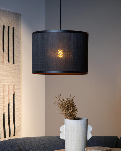 Hanglamp Tagalog 40cm zwart-goud E27