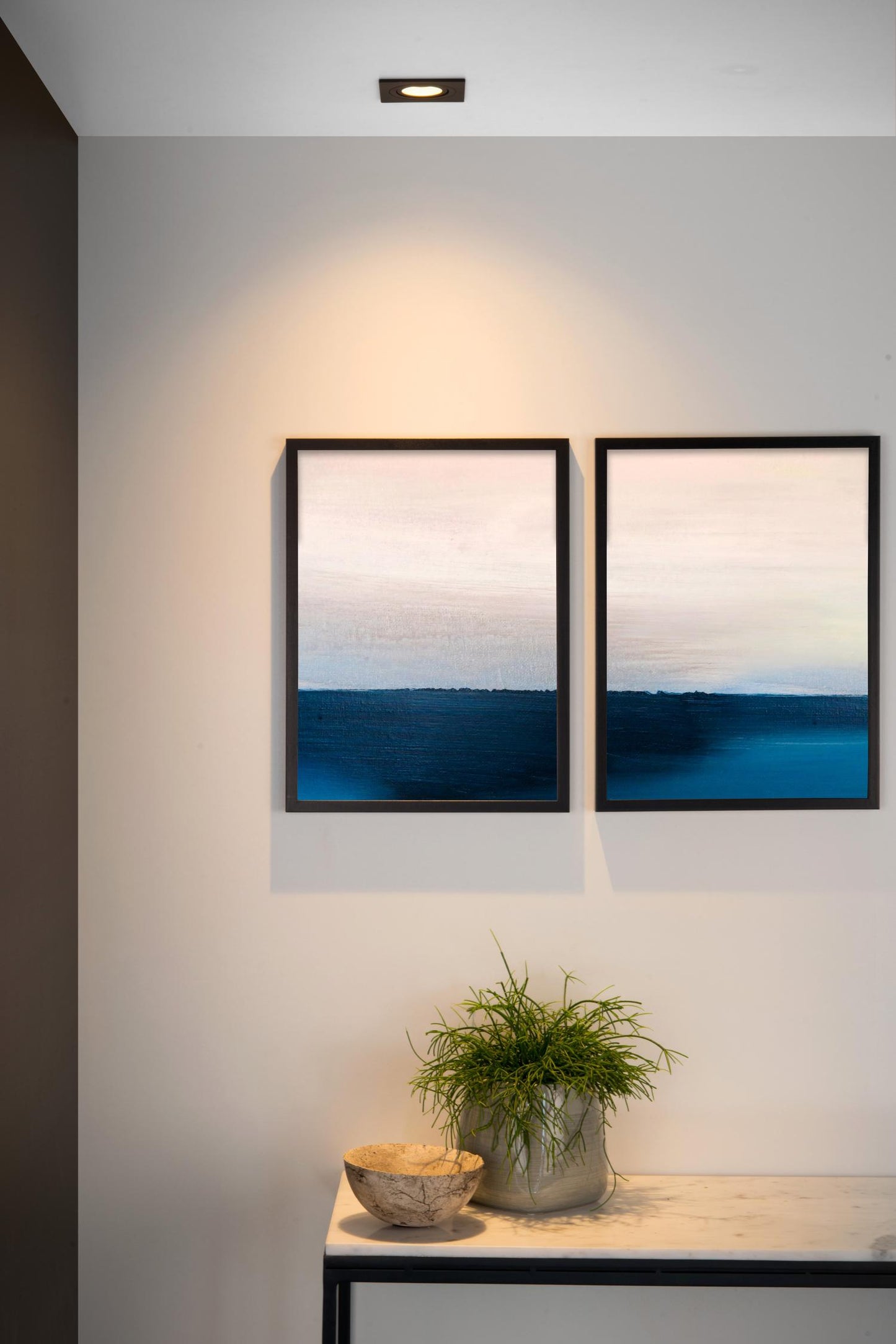 Inbouwspot vierkant zwart