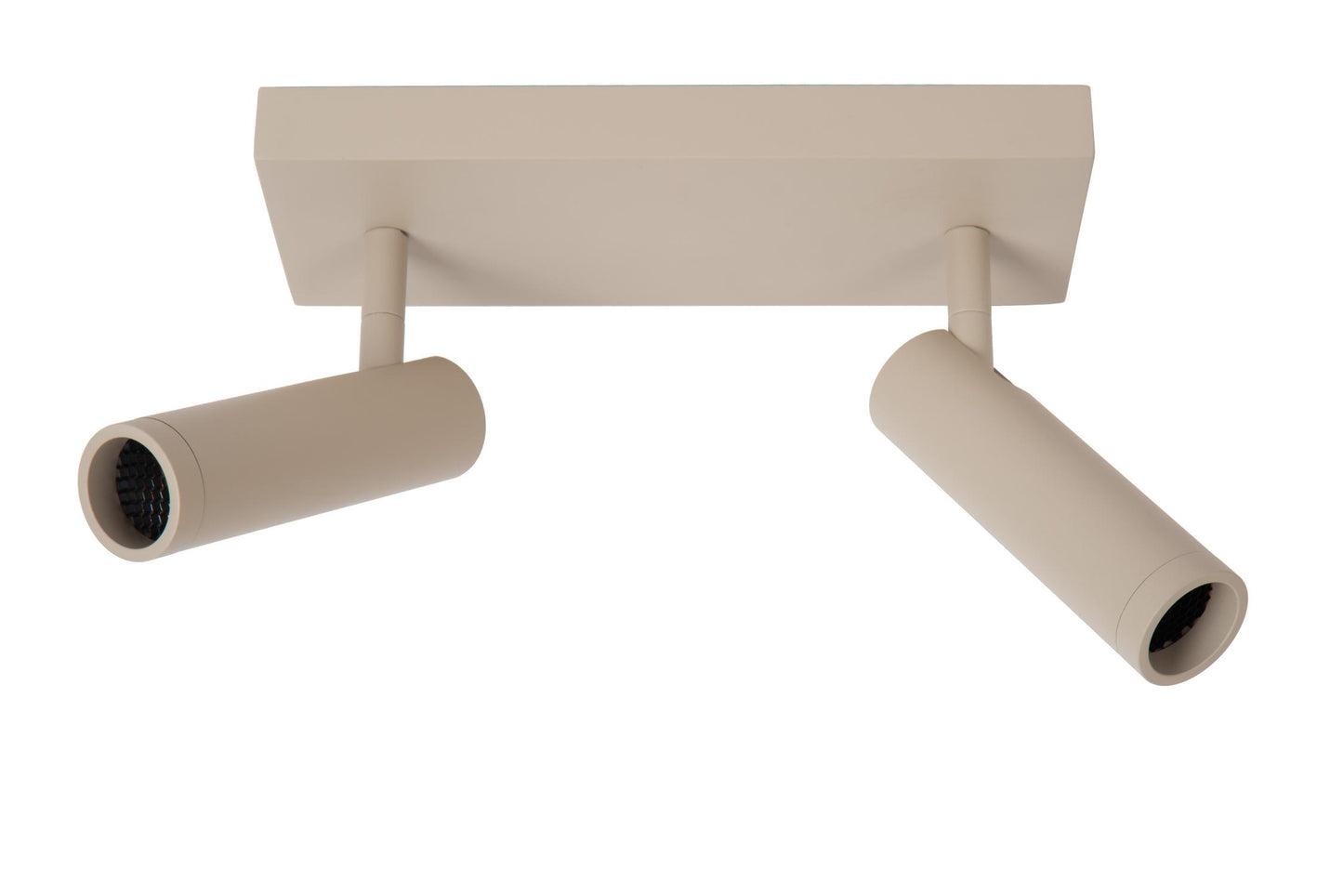 Plafondspot 2xGU10 Taupe