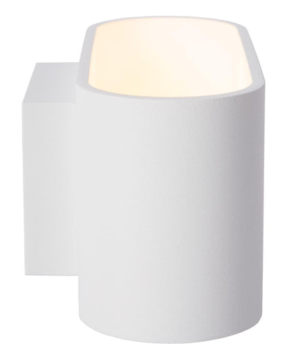 Wandlamp ovaal wit
