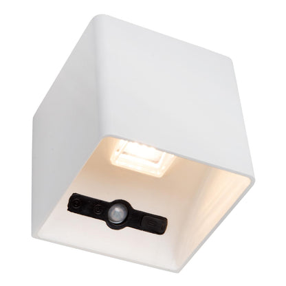 Wandlamp oplaadbaar binnen/buiten Vertigo wit incl. LED