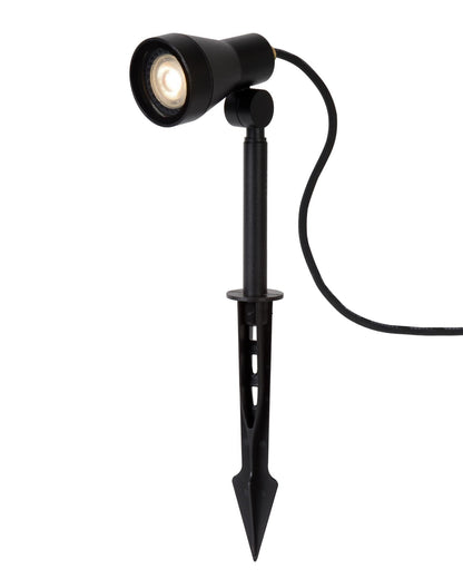 Prikspot buiten Spike zwart incl. GU10