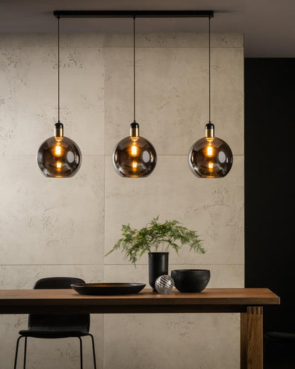 Hanglamp Julius 3-lichts smoke E27