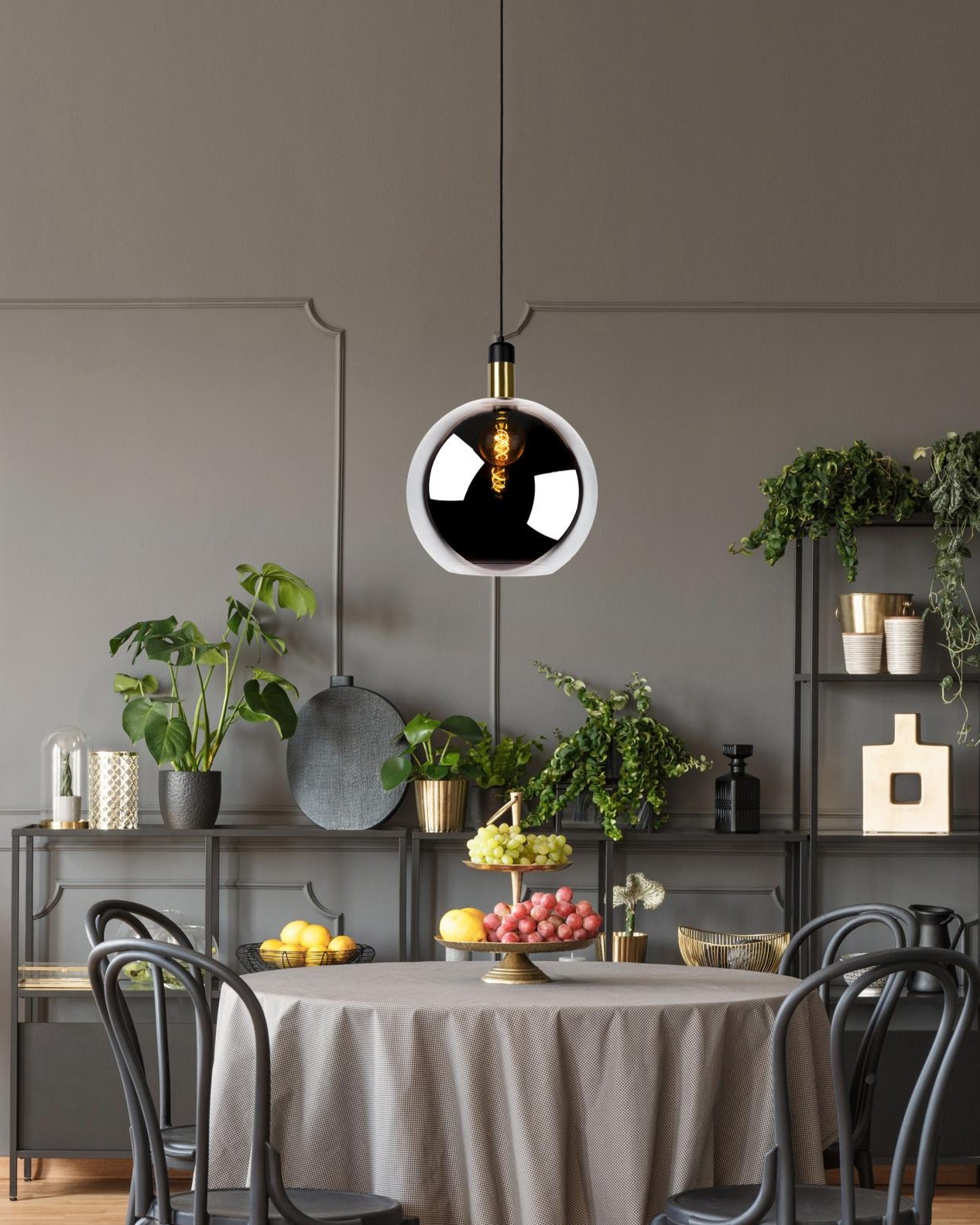 Hanglamp Julius 40cm smoke E27