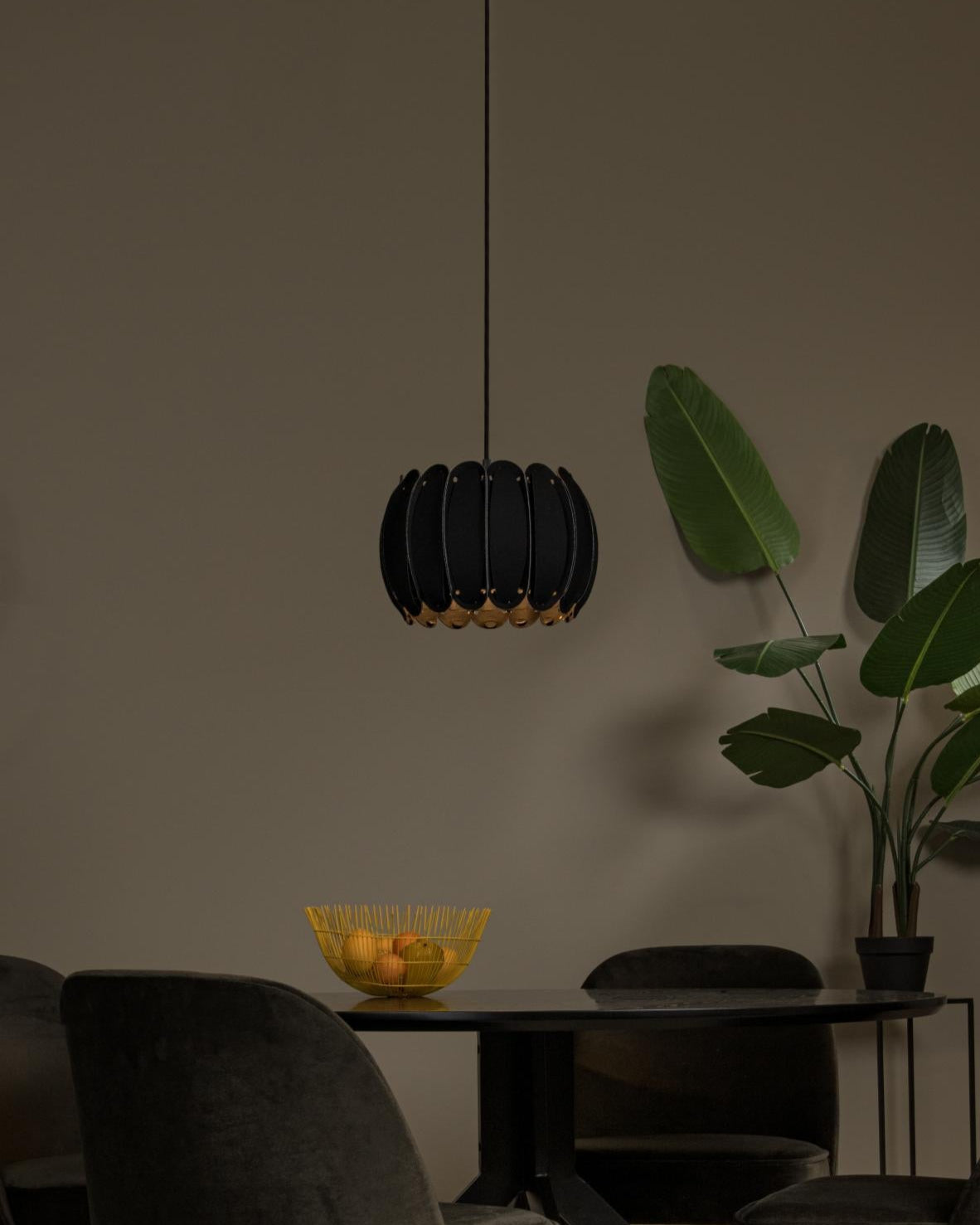 Hanglamp Spencer 30cm zwart E27