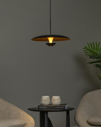 Hanglamp Kenneth 40cm zwart-goud