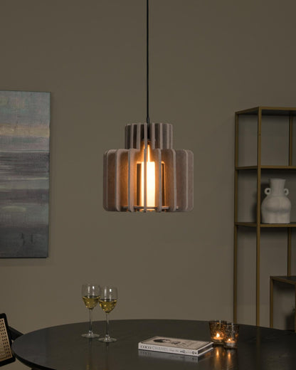 Hanglamp Rollo taupe 40cm E27