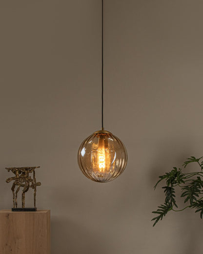 Hanglamp Monsaraz amber E27