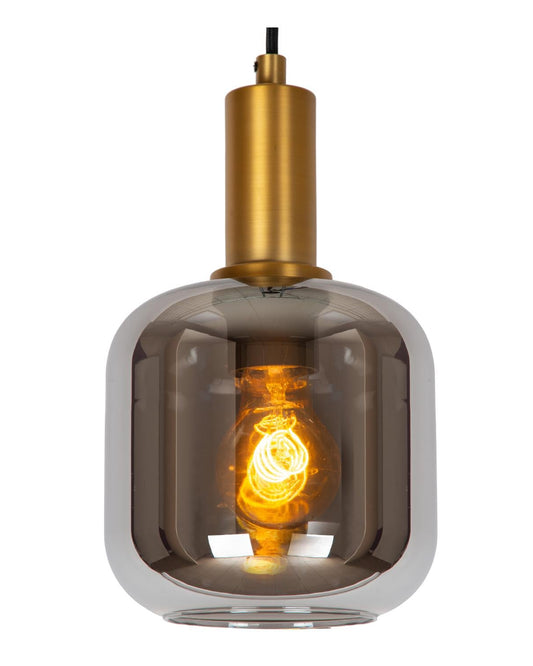 Hanglamp Joanet messing-smoke E27