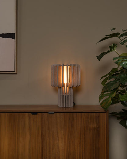 Tafellamp Rollo taupe E27