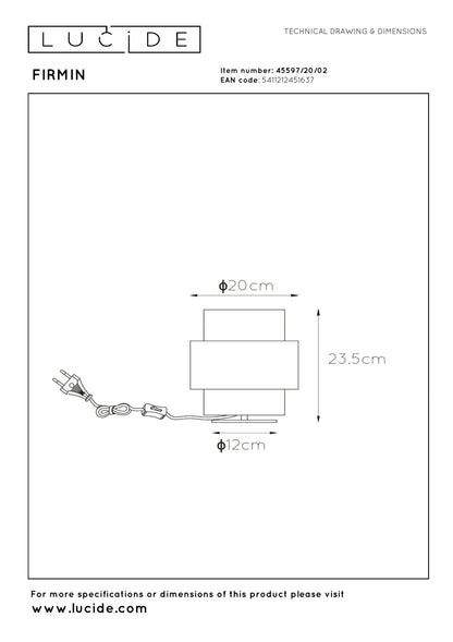 Tafellamp Firmin Messing-opaal glas E27