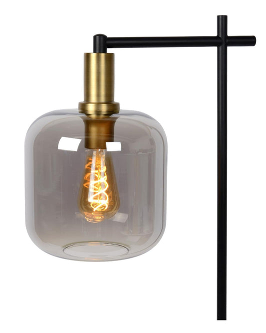 Vloerlamp Joanet zwart-goud E27