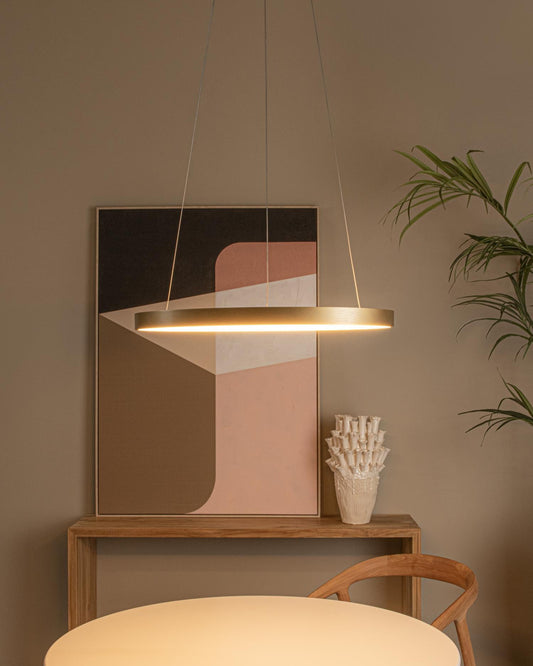 Hanglamp Vidal ring goud dimbaar