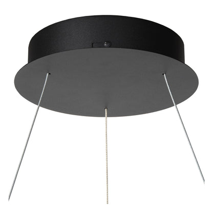 Hanglamp Vidal ring zwart dimbaar