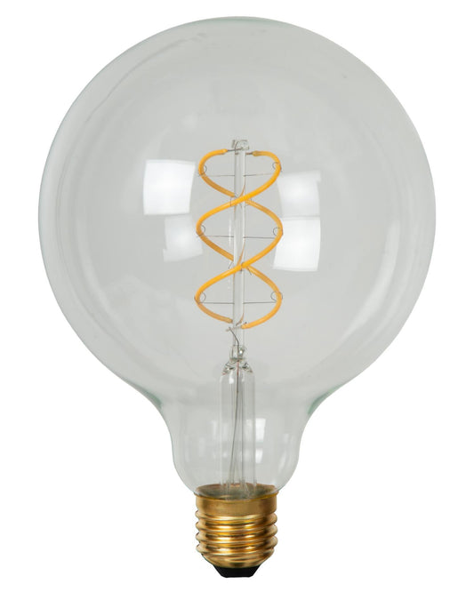 Lucide G125 clear 4,9W E27 dimbaar LED