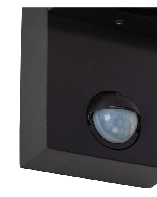 Wandlamp buiten Zaro vierkant bewegingssensor 1xGU10
