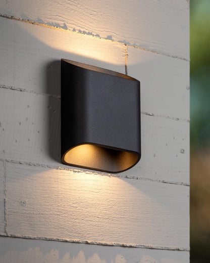 Wandlamp Atila buiten/badkamer ovaal schuin incl. LED