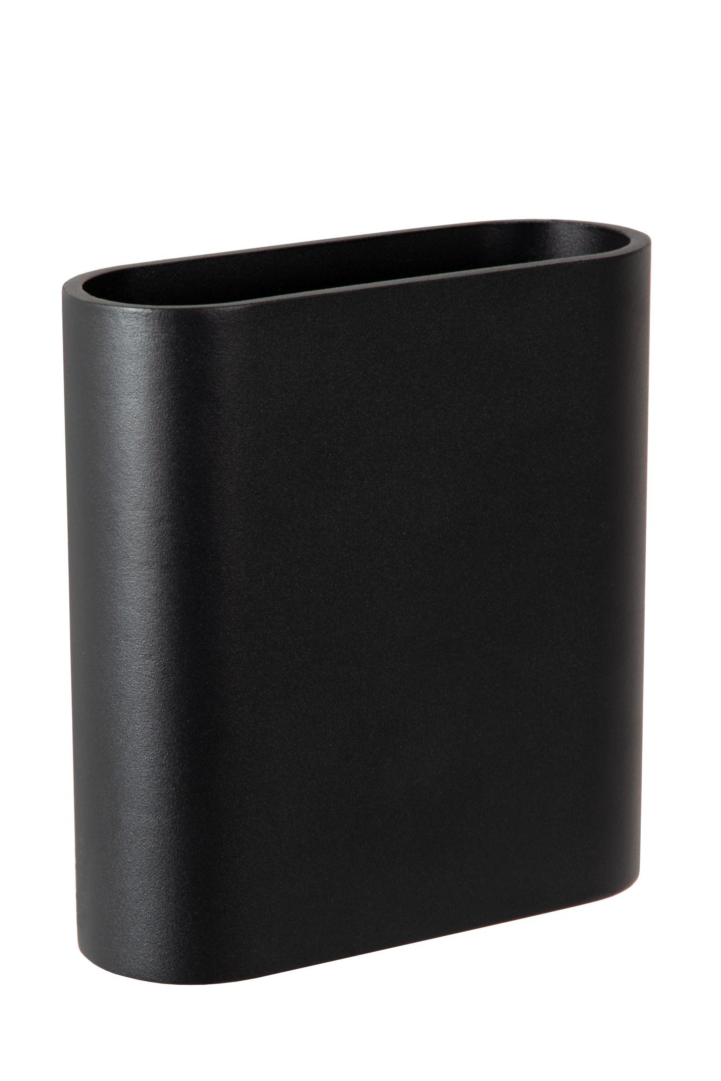 Wandlamp Atila buiten/badkamer ovaal zwart incl. LED